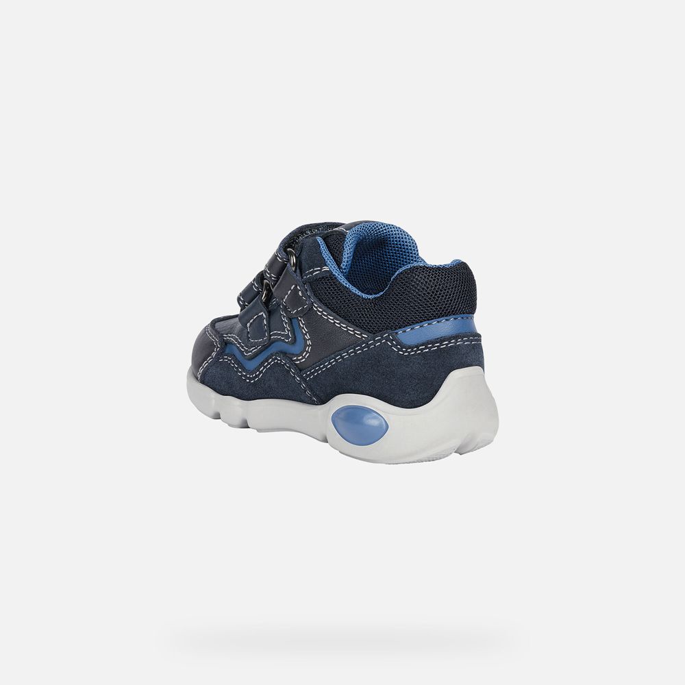 Geox Sneakers Navy Pillow Boy - Geox Baby Shoes - YWABGI843